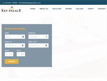 Tablet Screenshot of hotelskypalacekannur.com